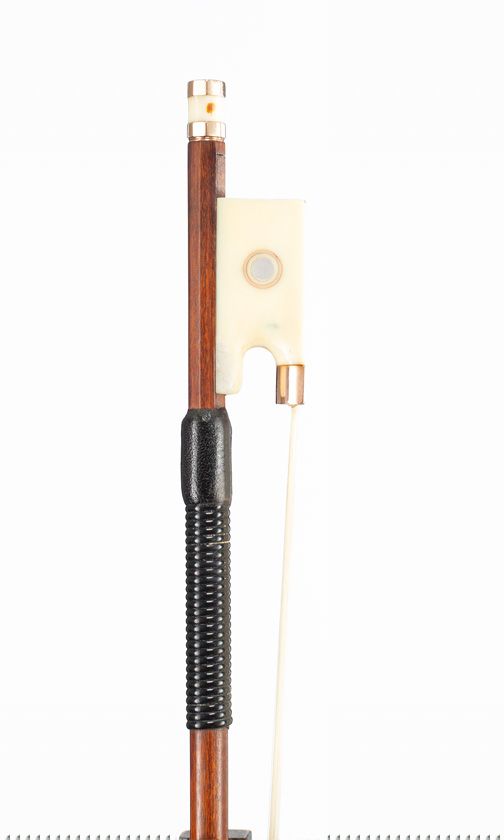 An ivory-mounted violin bow, England, 1925