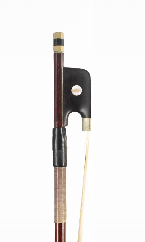A nickel-mounted cello bow, Germany, circa 1910
