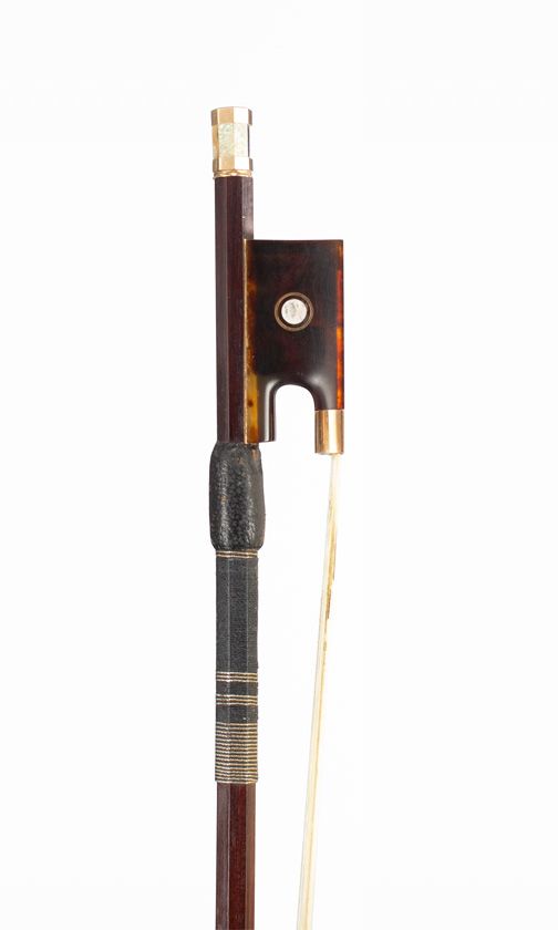A gold and tortoiseshell-mounted viola bow, circa 1965