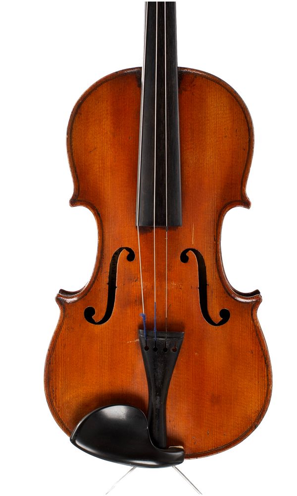 A violin, labelled Antonius Stradiuarius