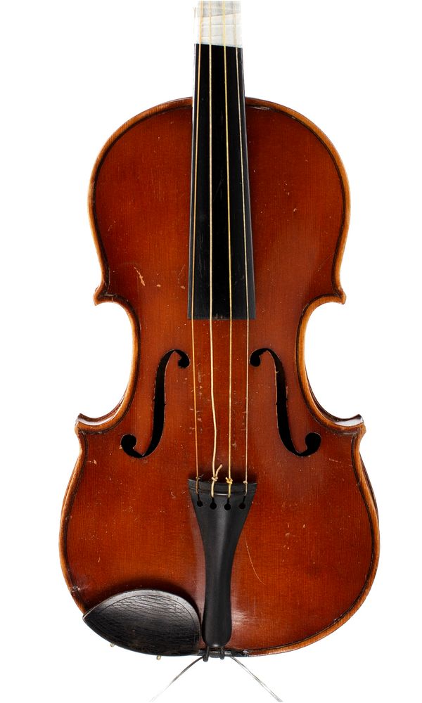 A violin, labelled Antonius Stradiuarius