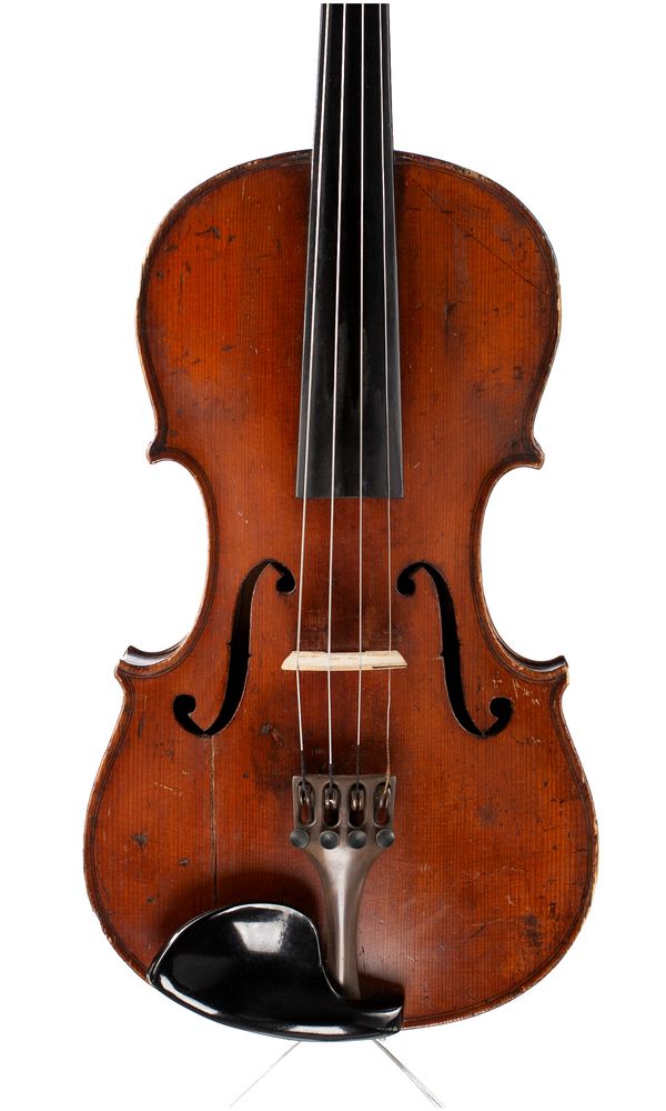 A violin, labelled Antonius Stradivarius