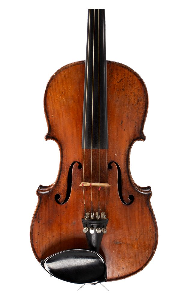 A violin, labelled Antonius Stradivarius