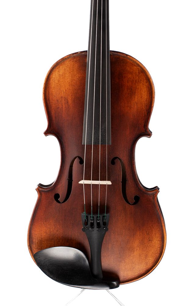 A violin, labelled Antonius Stradivarius