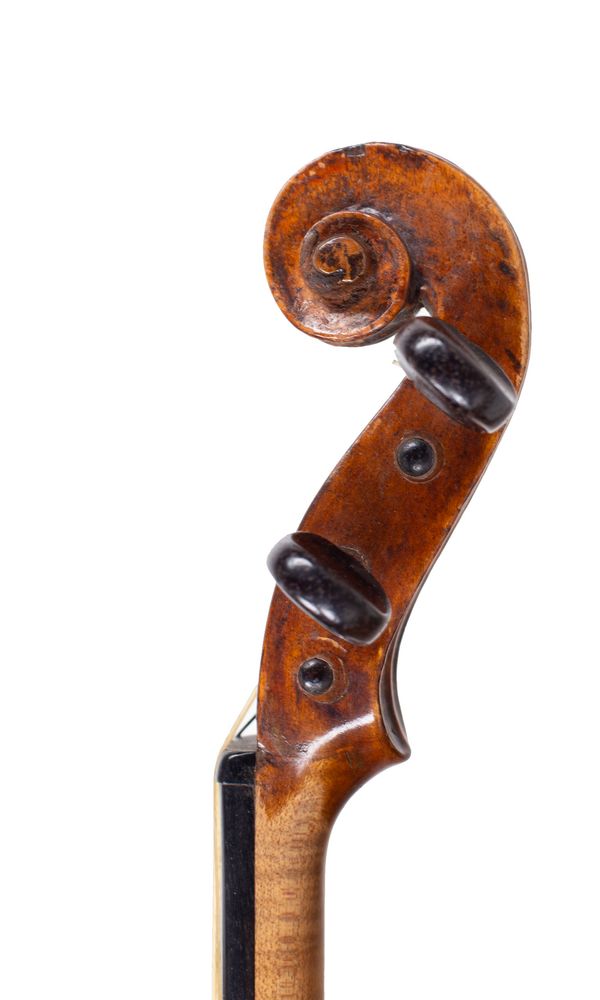 A violin, 18th Century - scroll