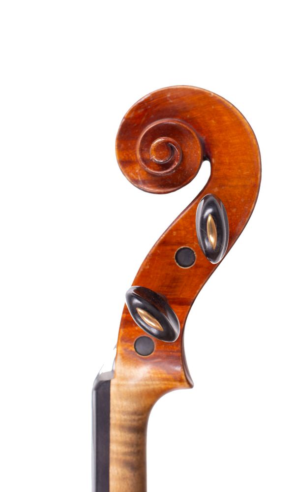 A violin, Workshop of G. Fournier, Mirecourt, circa 1900 - scroll