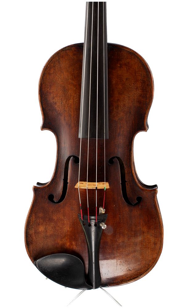A violin, labelled Preston, London