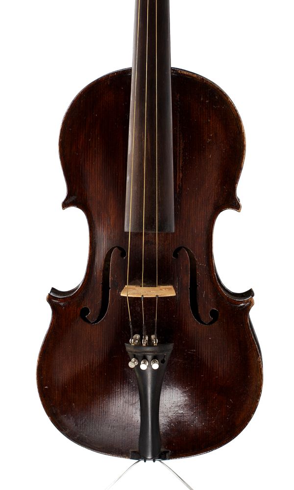A violin, labelled John Campbell, Blairhill, 1912