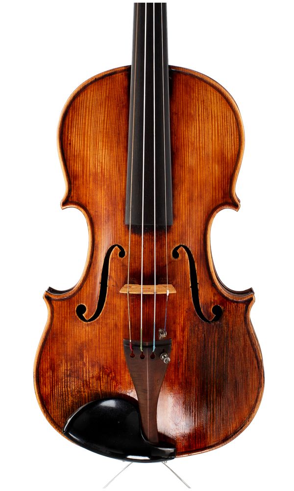 A violin, labelled John Rae, London, 1897