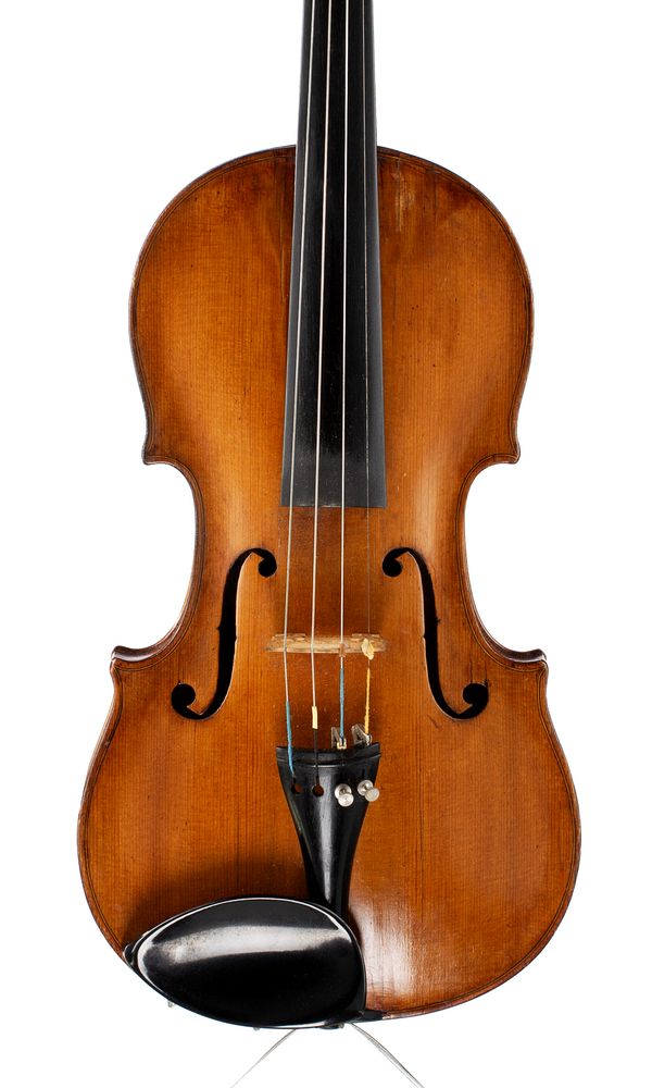 A violin, indistinctly labelled
