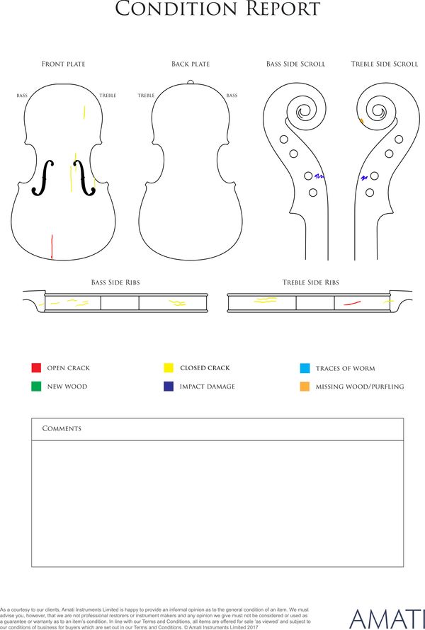 A violin by Thomas Kennedy, London, circa 1820 - condition report