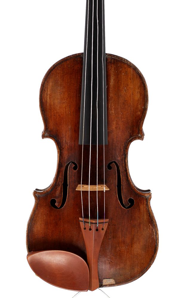 A violin by a member of the Guarneri family, ascribed to Giuseppe Filius and Giuseppe Del Gesu, Cremona, circa 1720