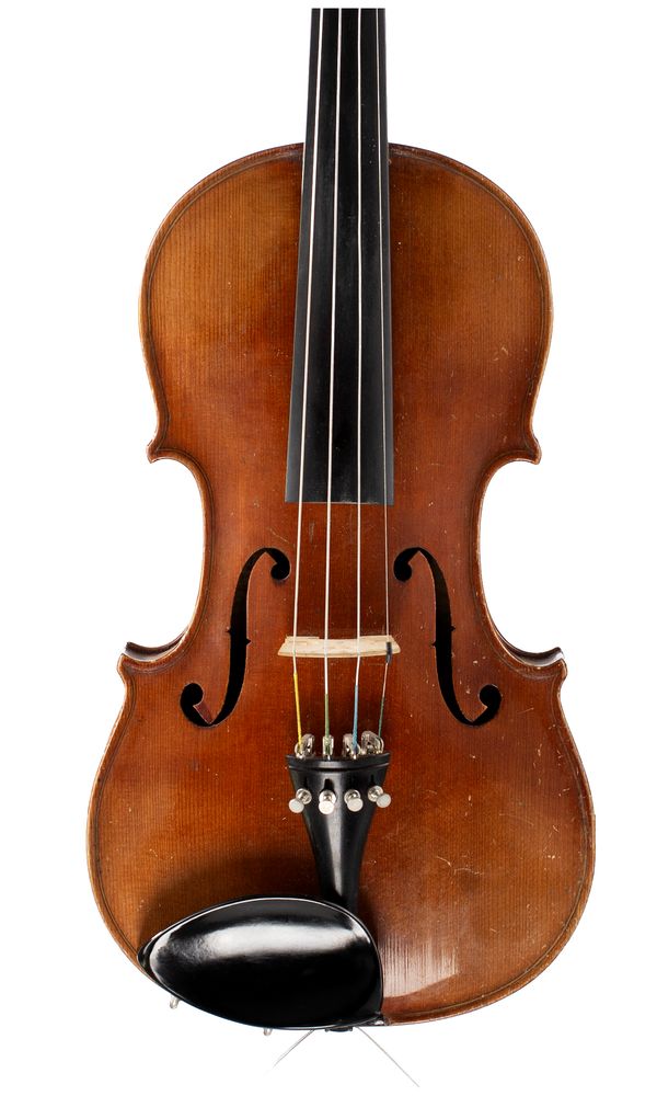 A violin, labelled Antonius Stradivarius