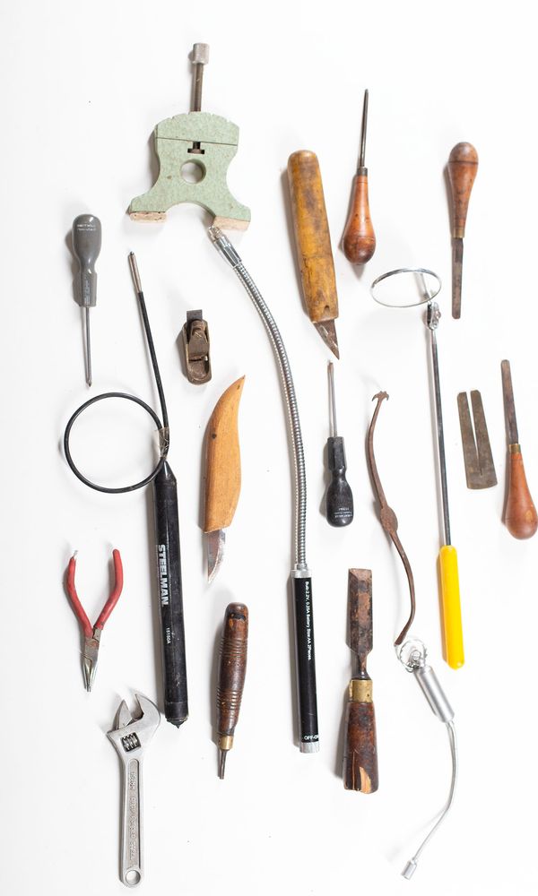 A bundle of assorted tools