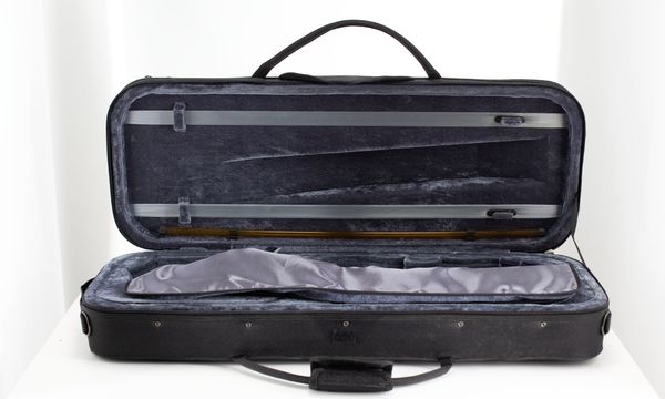 A violin case, unbranded