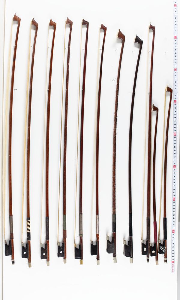 A bundle of twenty bows, varying sizes