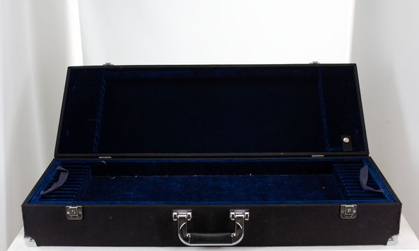 A thirty-six slot bow case