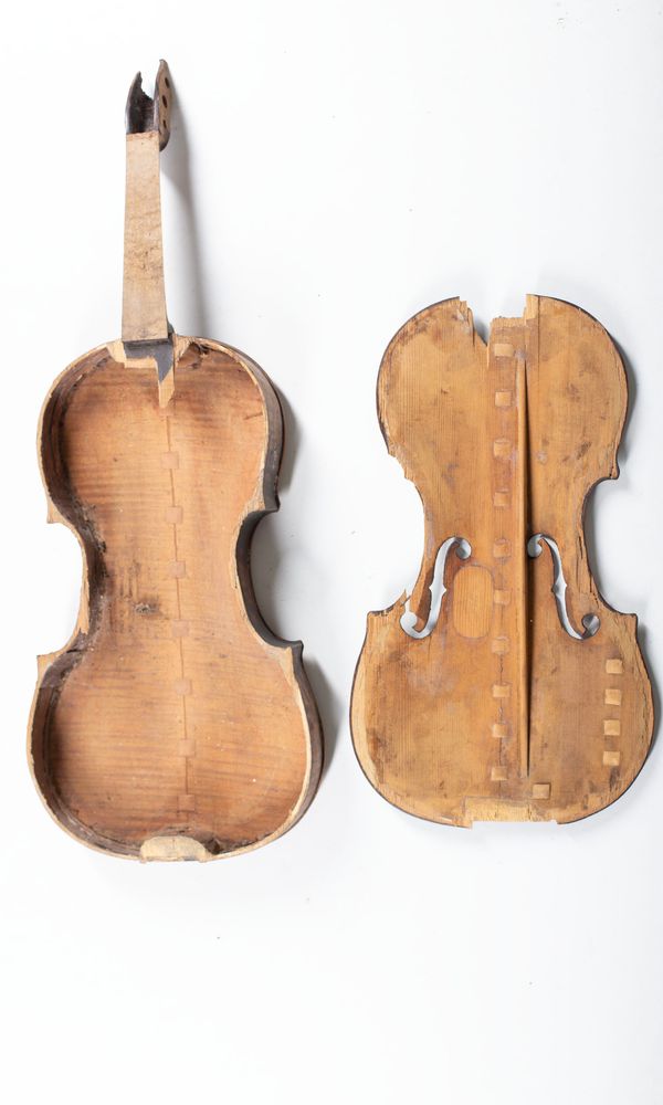 Two violins, varying sizes