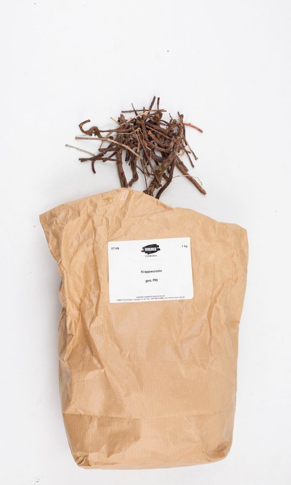 A collection of varnish making supplies