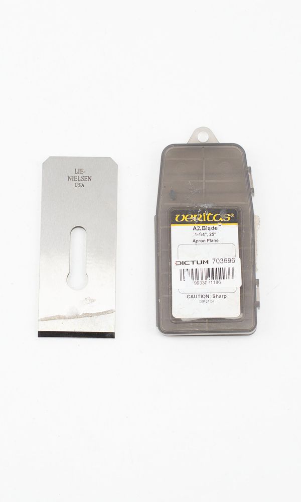 A 90 degree plane blade, branded Lie-Nielsen