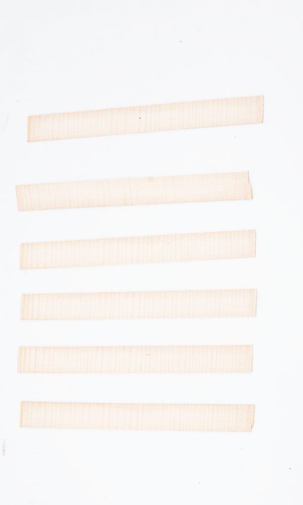 Six violin ribs, maple