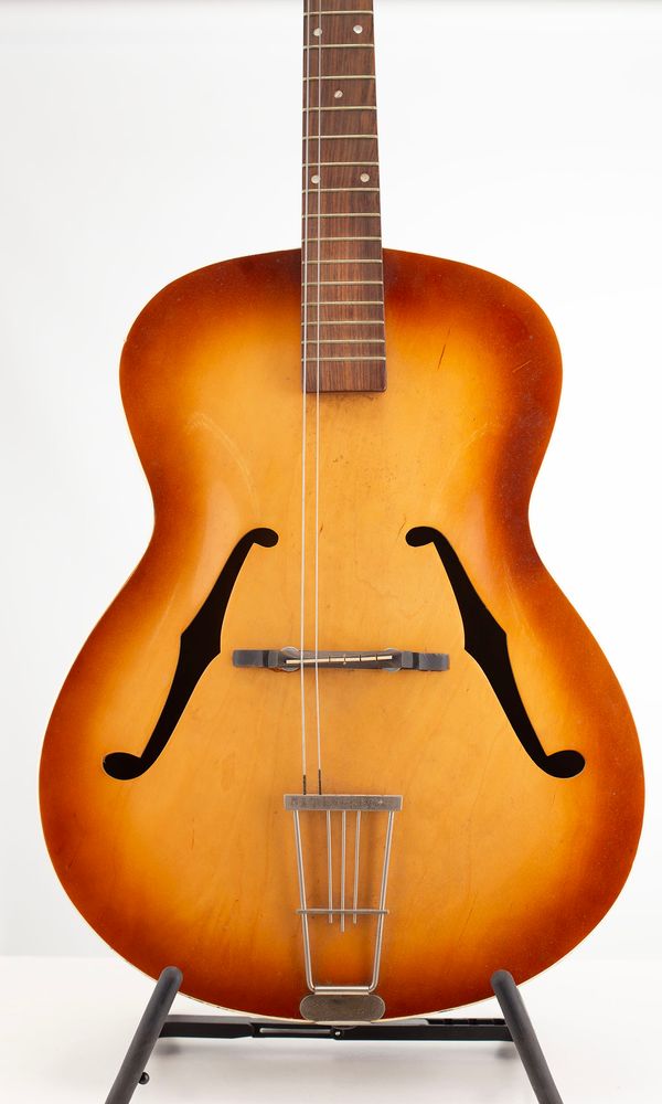 An archtop guitar, unlabelled