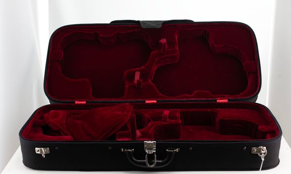 A four-pack violin case, unbranded