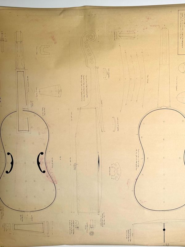 A treasure trove of technical drawings for stringed instruments from the Ashmolean, Oxford, the Germanisches Nationalmuseum, Nuremberg and the Museo del Violin, Cremona