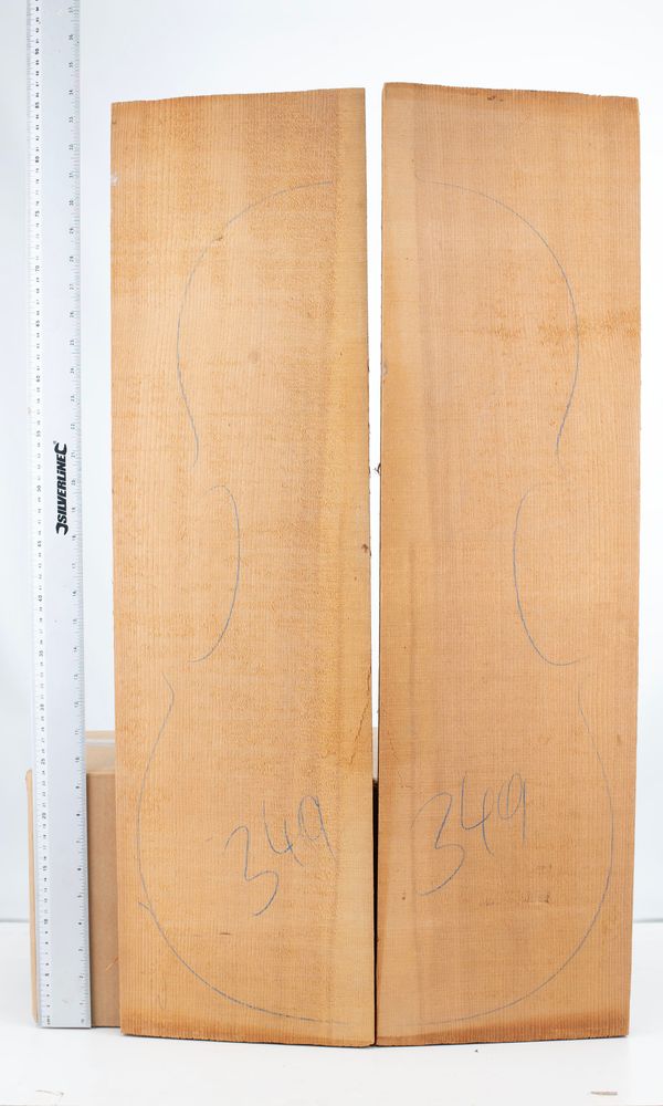 One cello front, spruce