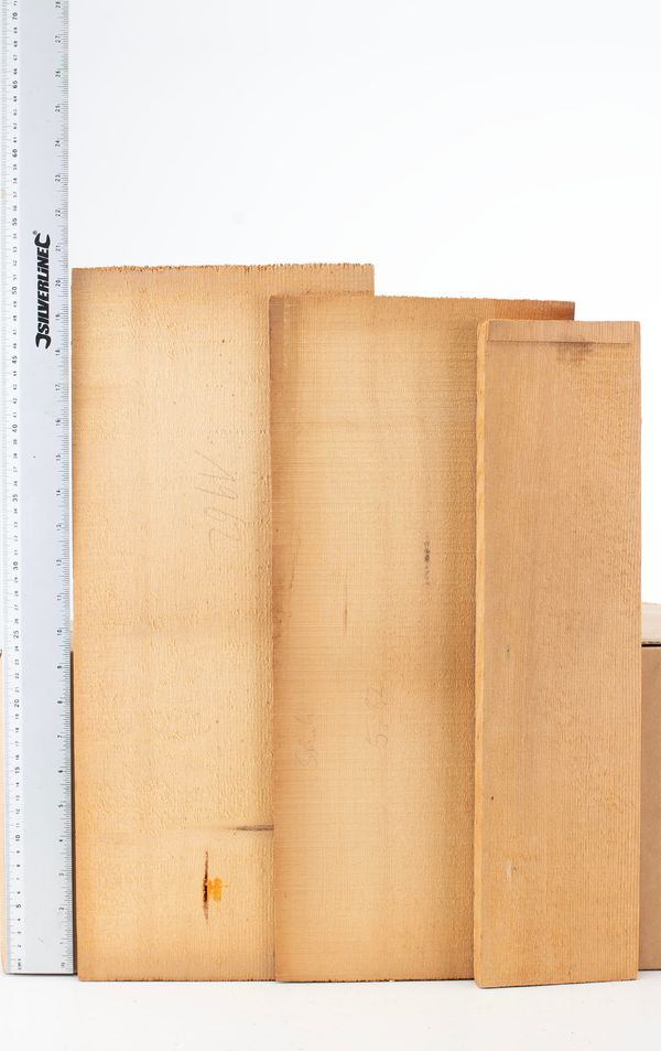 Five violin fronts, spruce