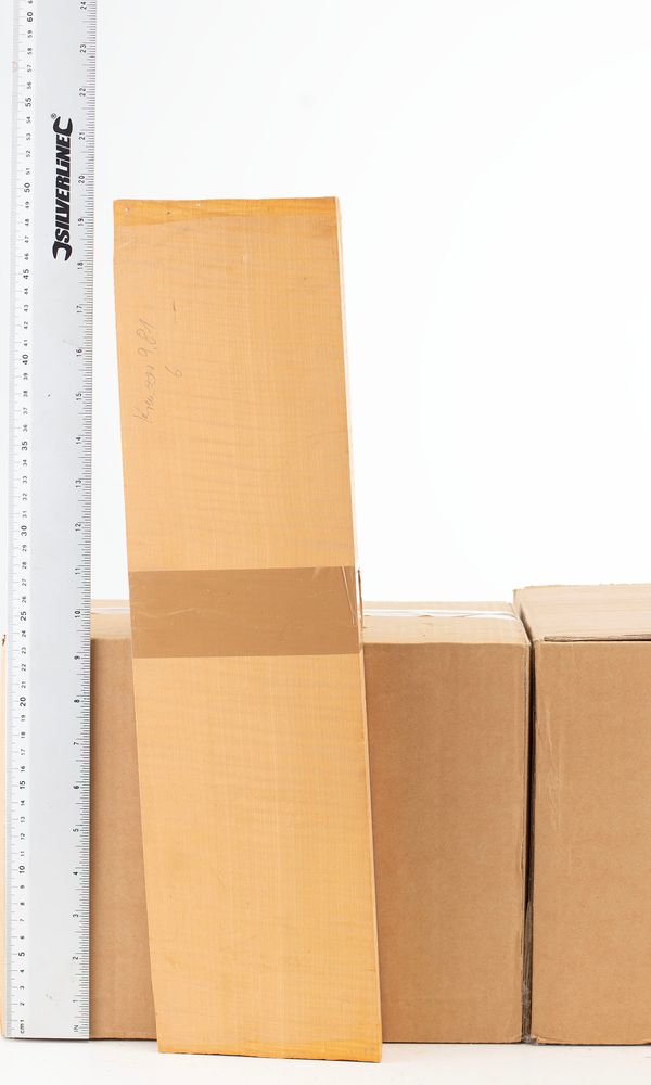 A violin back, maple