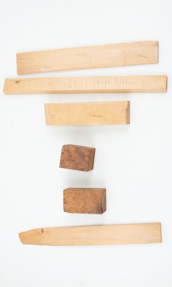 An assortment of wood, varying types