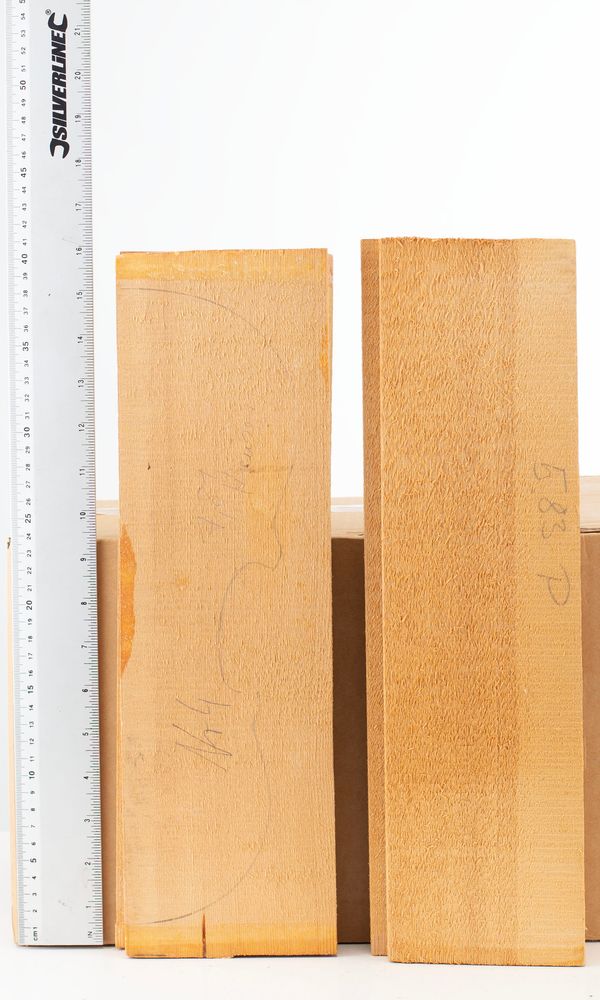 Four violin fronts, spruce