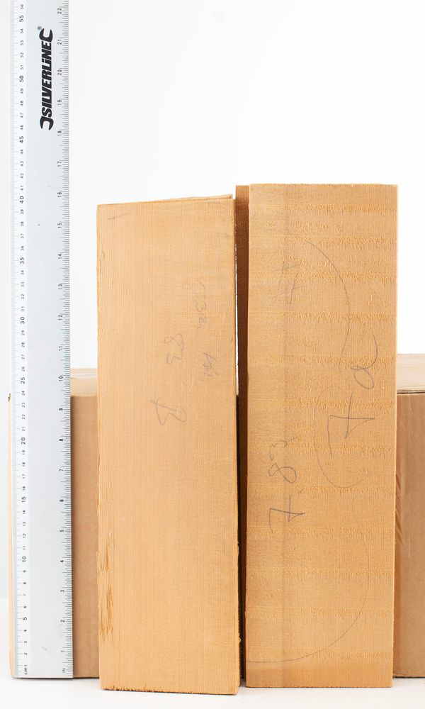 Four violin fronts, spruce