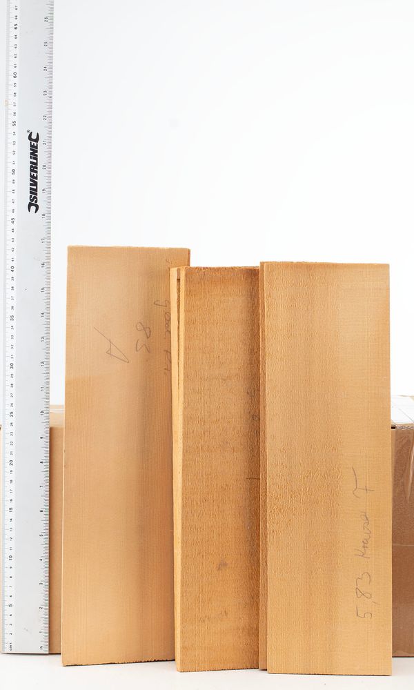 Four violin fronts, spruce