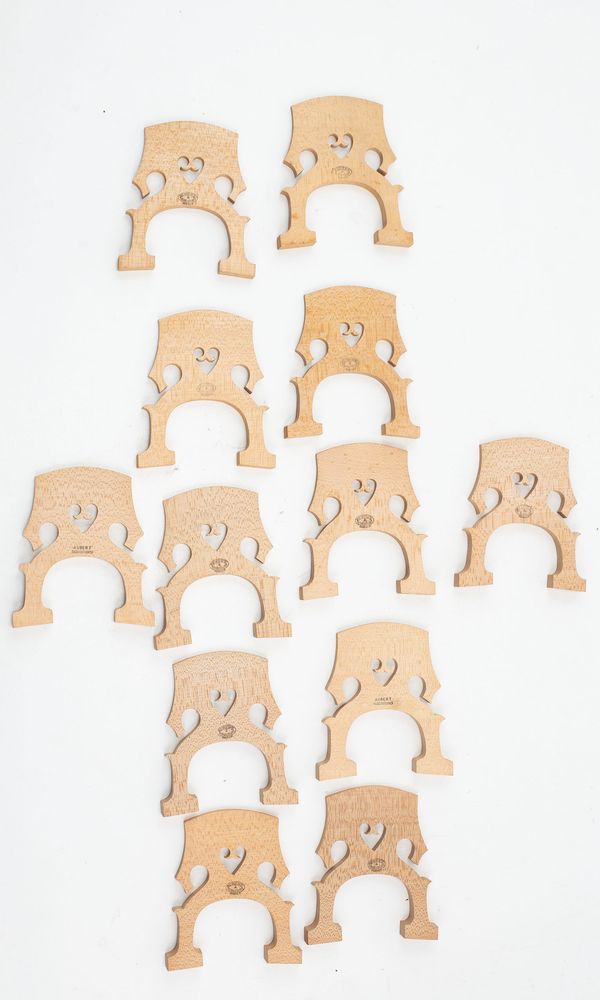 Forty-seven cello bridges (90mm)