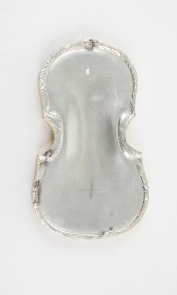 Three violin plaster casts