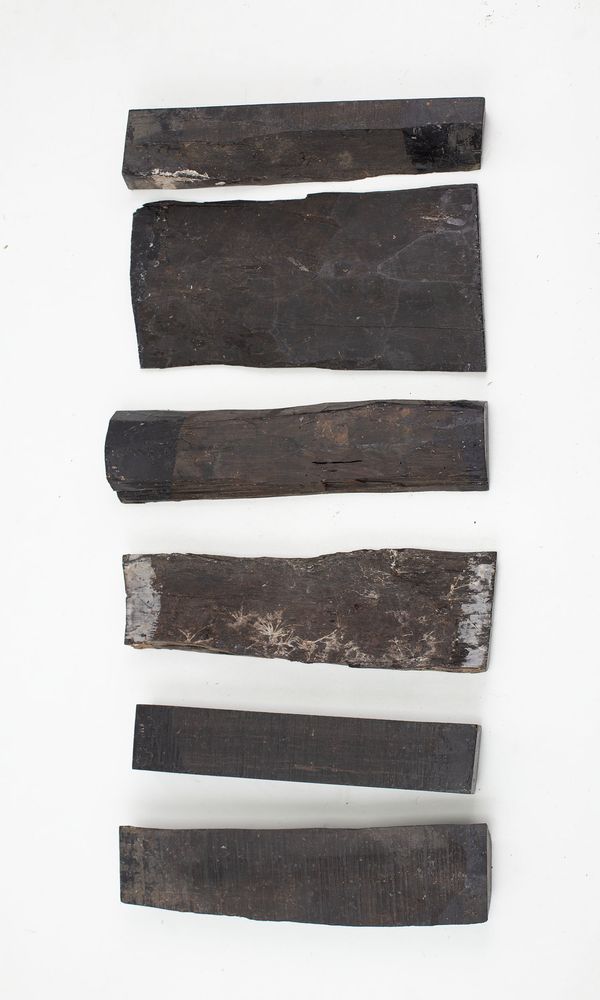 An assortment of wood, ebony
