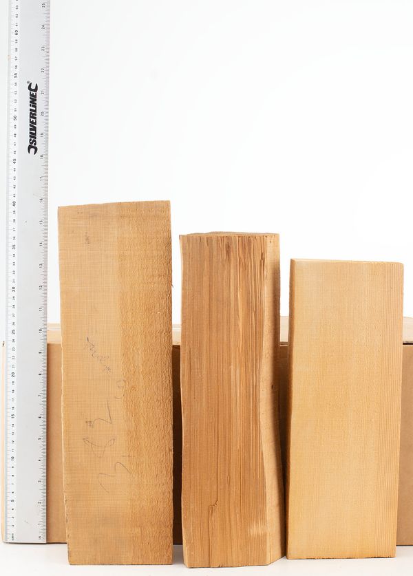 An assortment of wood, spruce