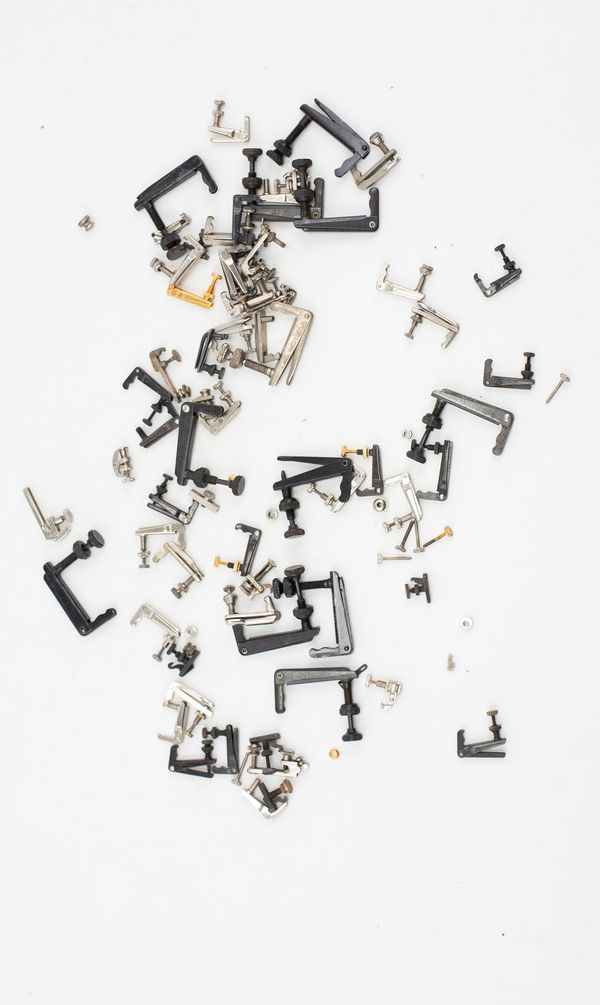 A collection violin and viola fine tuners