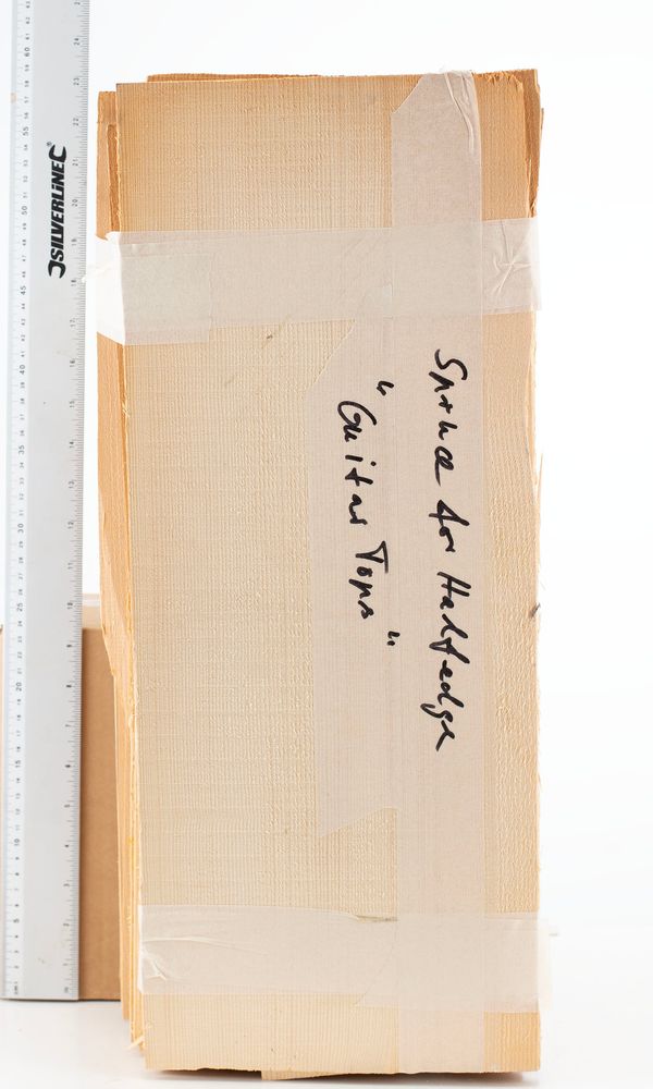 Thirty-six soundboard halves for guitar / half edging, spruce