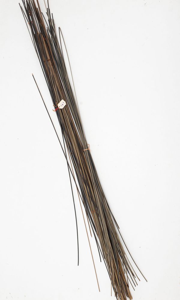 An assortment of violin and cello purfling viola bridges, varying sizes