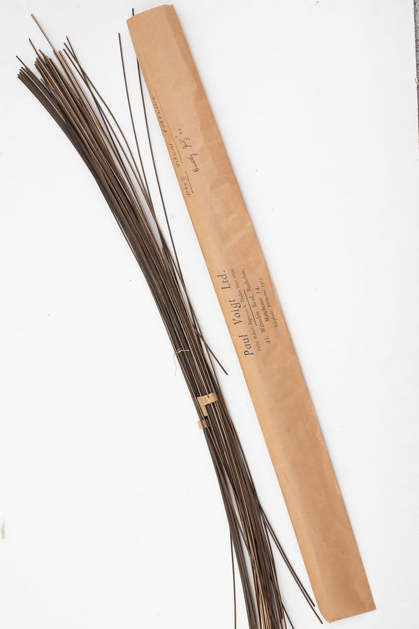 An assortment of violin purfling