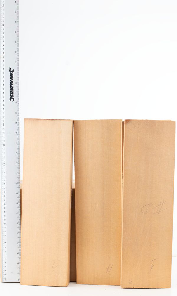 Twelve soundboard pieces for guitar / half edging, spruce