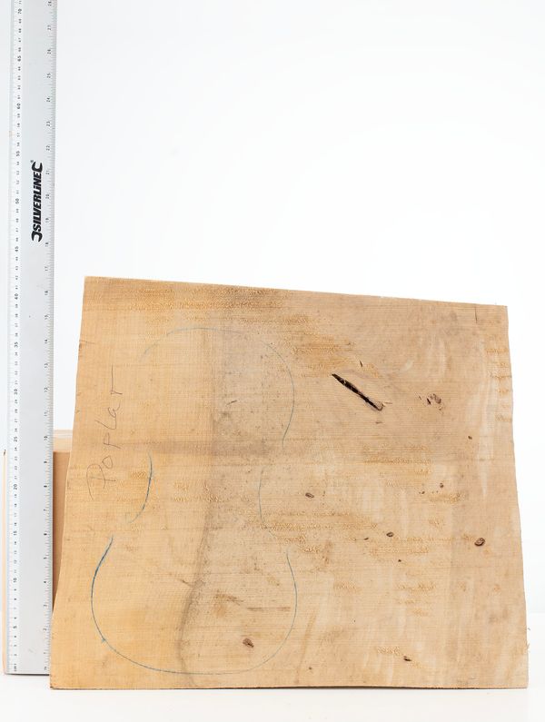 Two pieces of wood, poplar