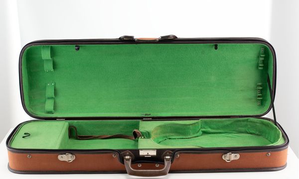 A violin case branded, Etui Gewa and two others