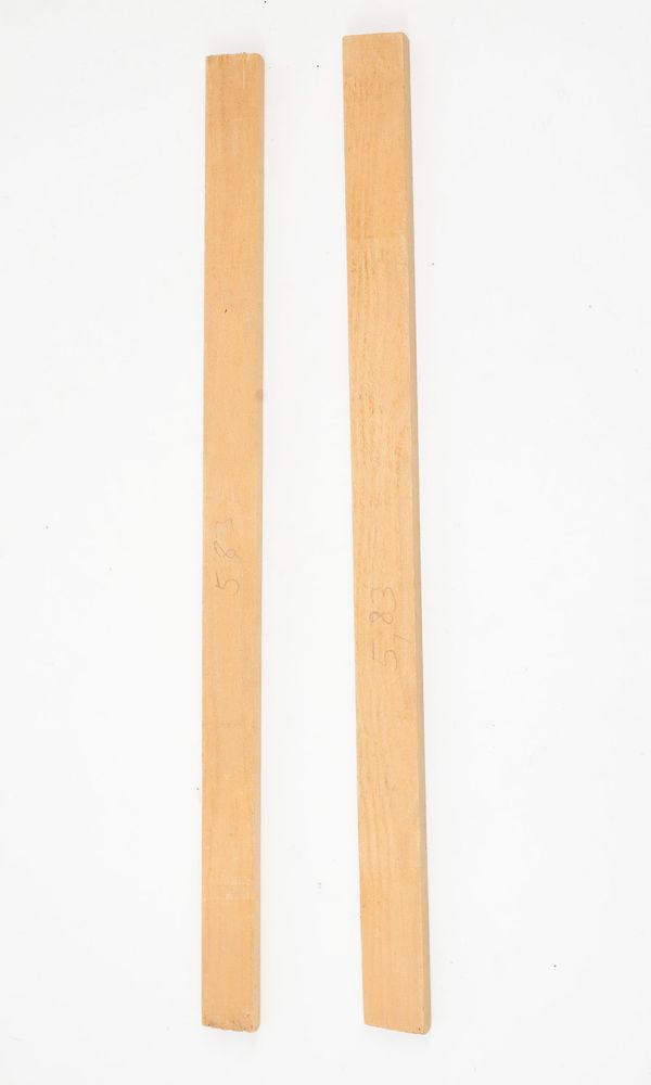 Two cello bass bar blanks, spruce