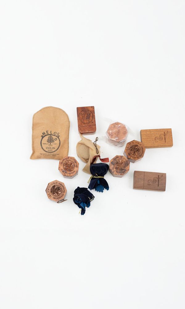 Twelve rosins, various brands