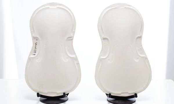 Seven Stradivari violin plaster casts