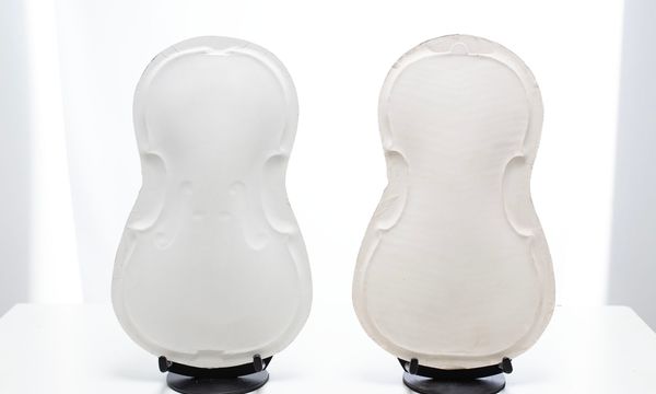 Six Del Gesù violin plaster casts